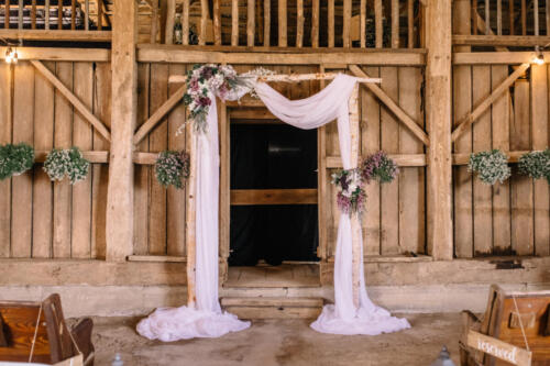 Barn Wedding-Birch Arch