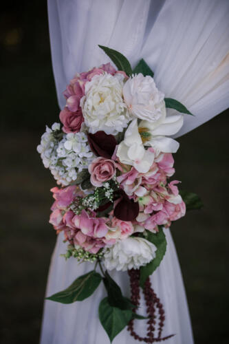 Wedding Ceremony - Floral Tie Back