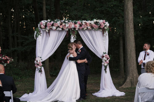 Wedding Ceremony - Floral Wedding Arch - Outdoor Ceremony  